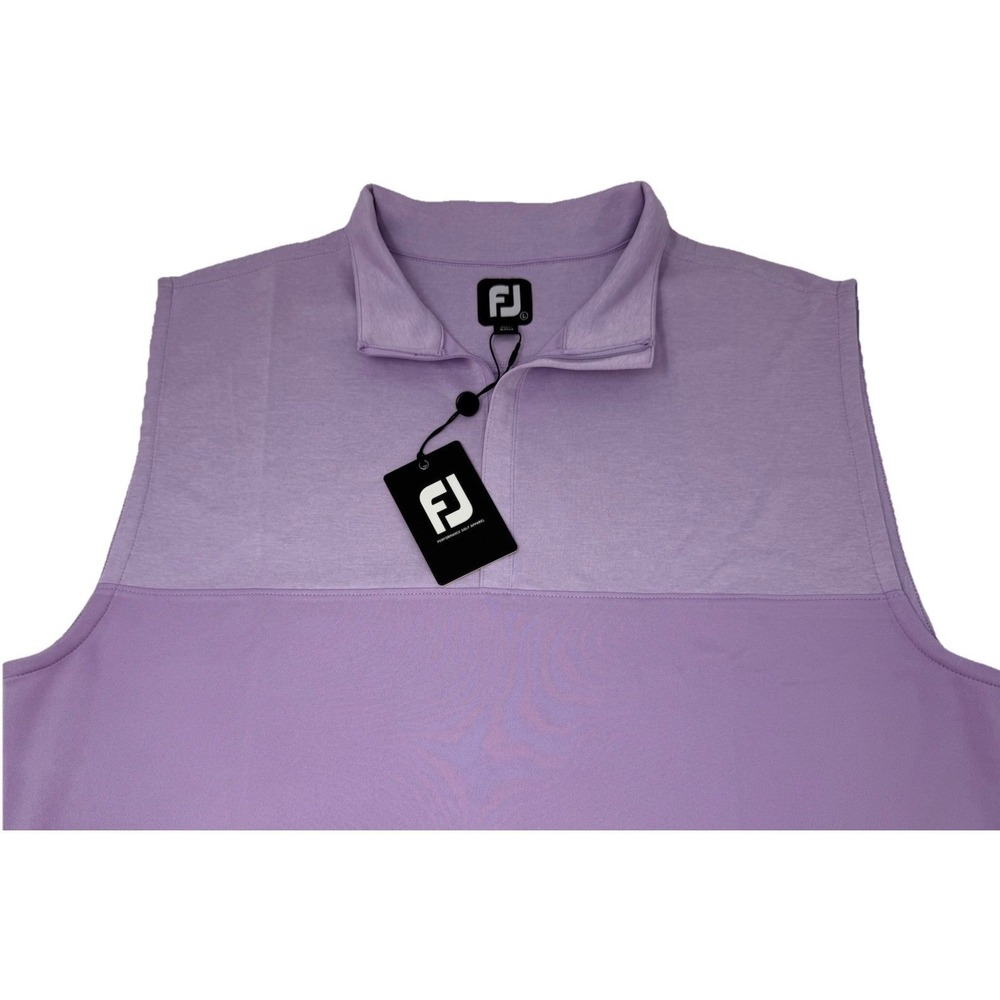 FootJoy FJ Heather‎ Yoke 1/2 Zip Vest Large Levander Golf Mens Large NWT